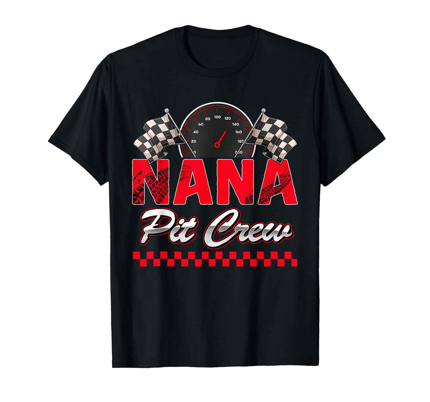 Nana Pit Crew Race Car Birthday Boy Racing Family T-Shirt
