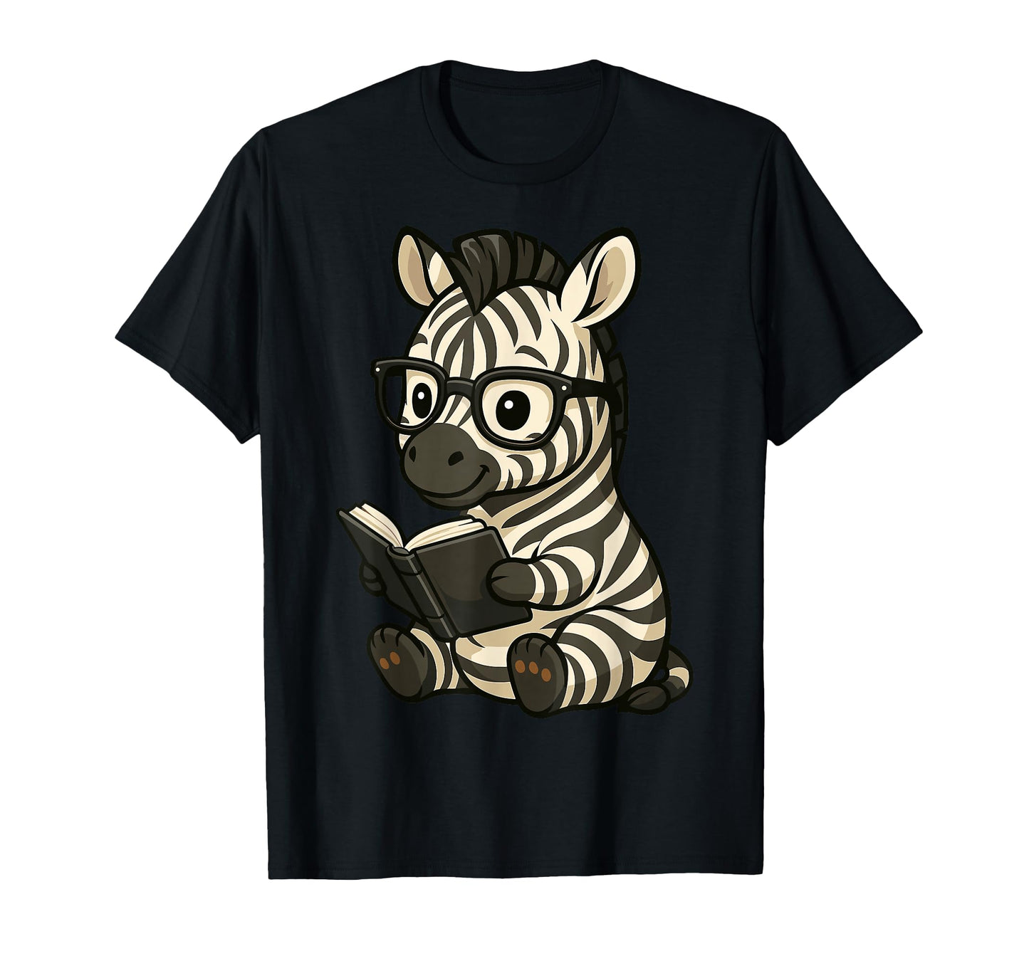 Zebra Reading Book Lover T-Shirt