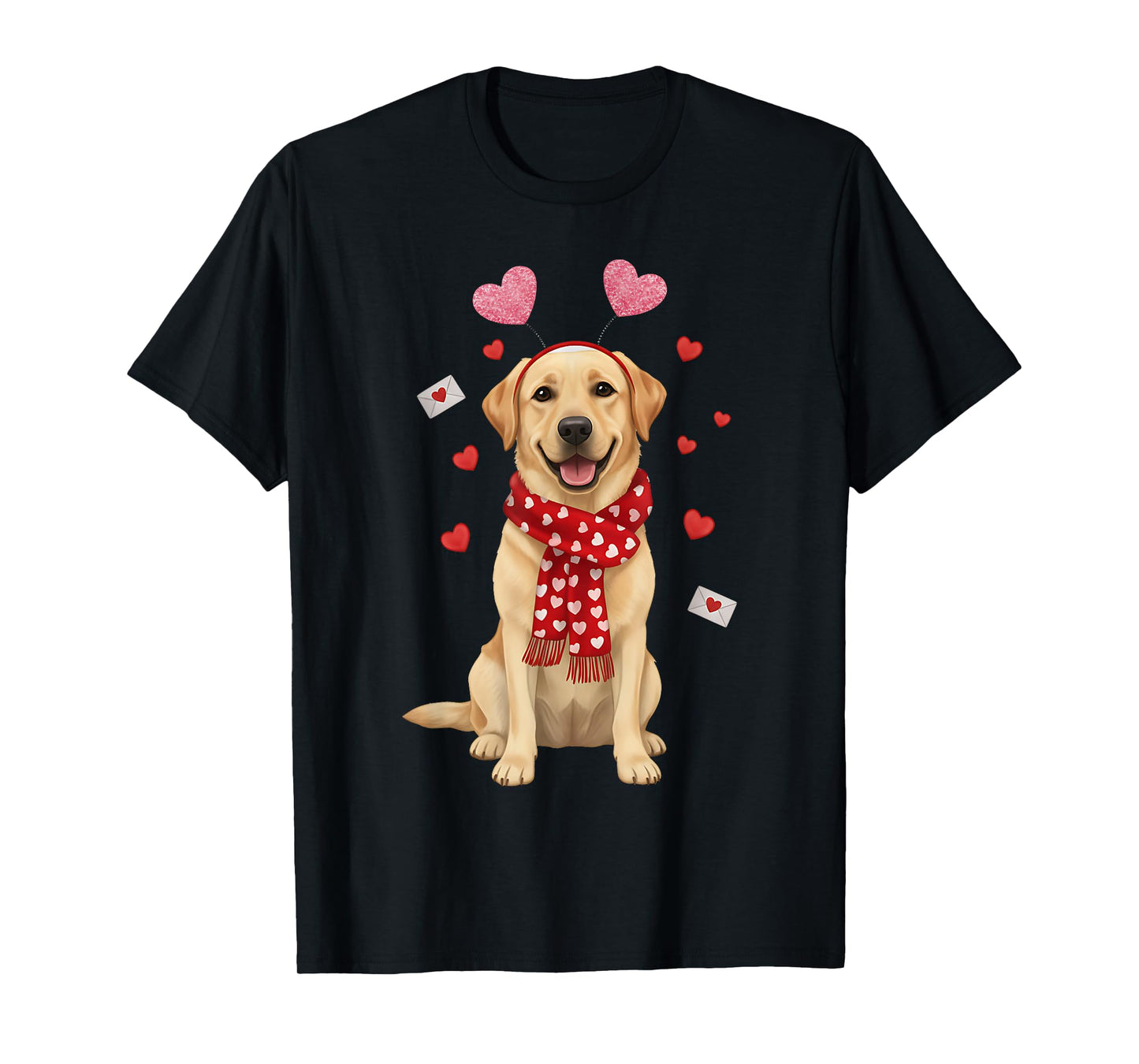 Cute Labrador Valentine’s Day Dog Mom, Funny Yellow Labrador T-Shirt