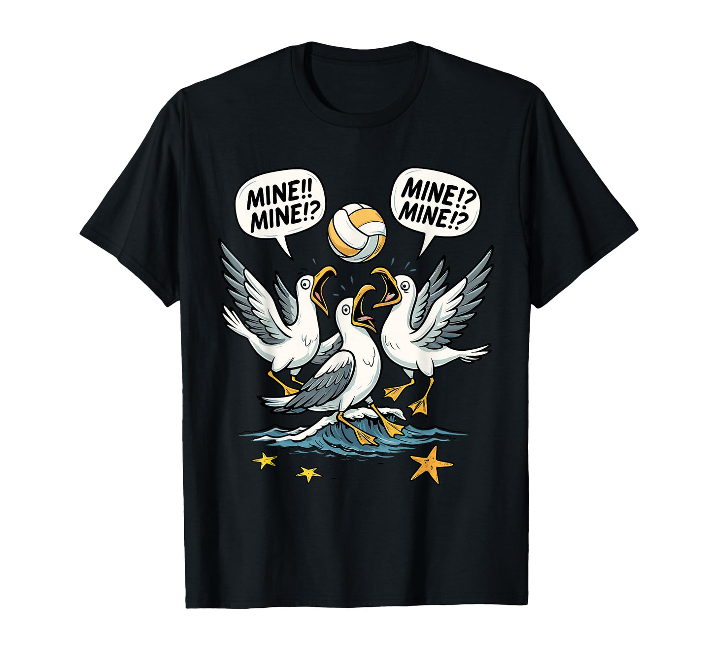 Volleyball Costume for Girls Women, Volleyball Seagull Mine T-Shirt