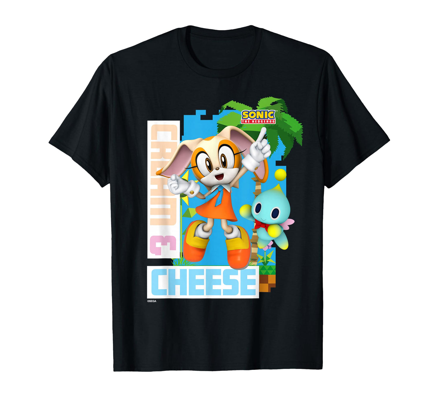 Sonic The Hedgehog - in The Zone - Cream & Cheese T-Shirt