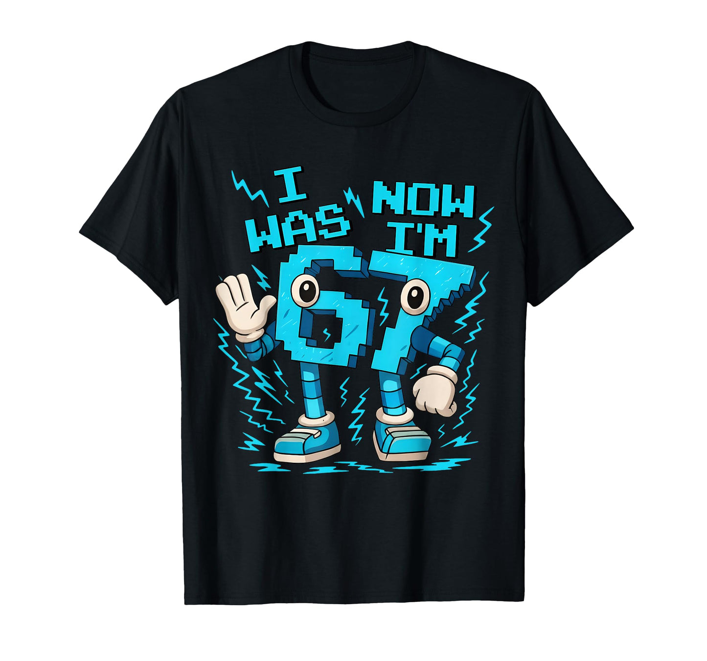 I was 6 Now I'm 7 Six Seven 7 Years Old Birthday Brainrot T-Shirt