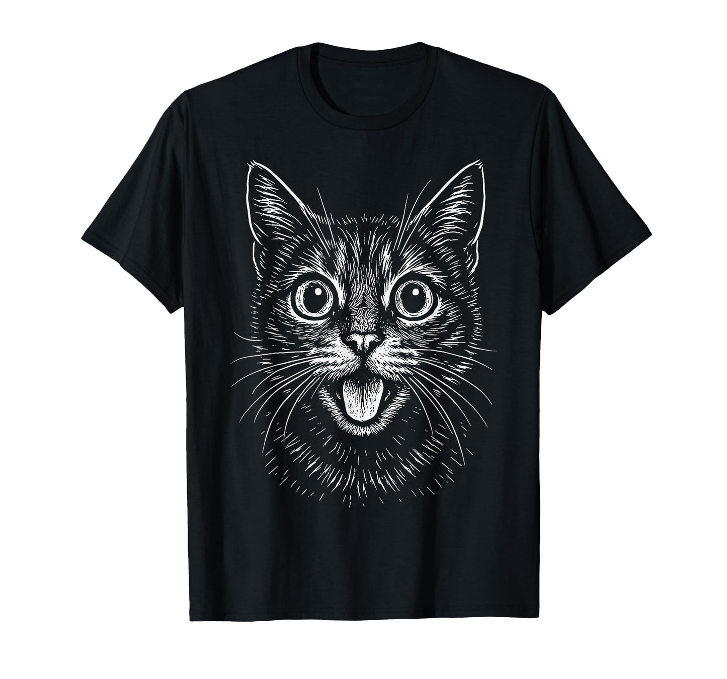 Funny Cute Cat Face T-Shirt