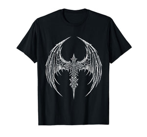 Gothic Dark Angel Winged Cross Design for Spiritual Souls T-Shirt