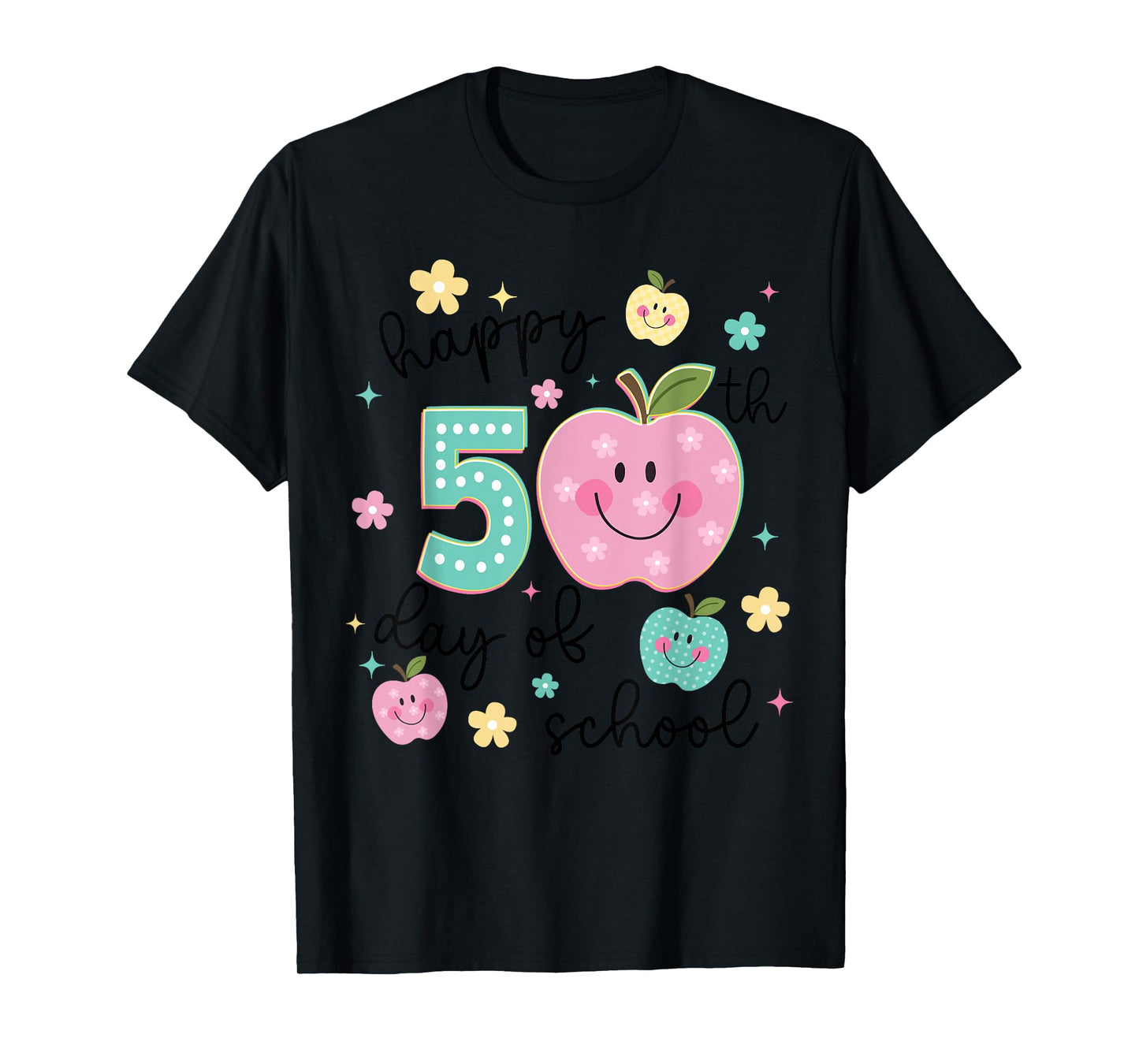 Happy 50th Day of School 50 Days Smarter Teacher Boy Girl T-Shirt