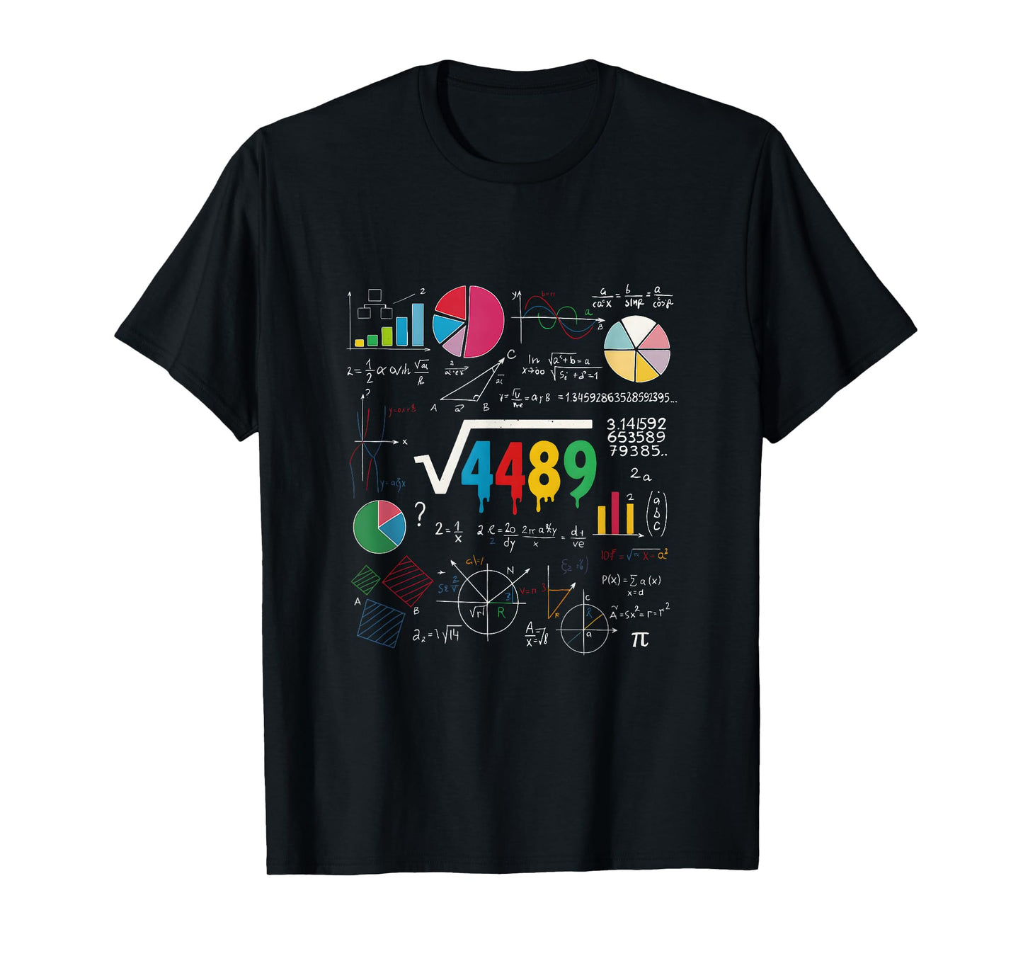 Six Seven Math Teacher 67 Meme Square Root 4489 Slang T-Shirt