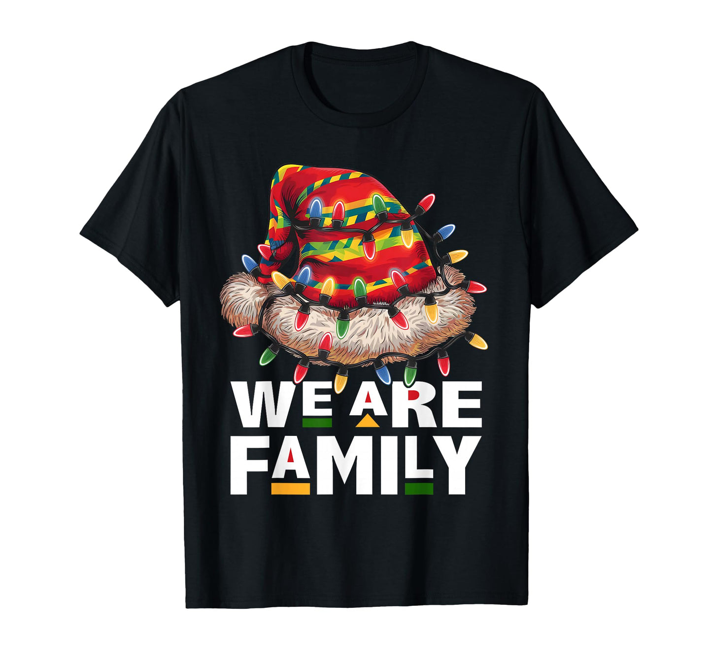 We are Family African Dope Black Christmas Matching Family T-Shirt