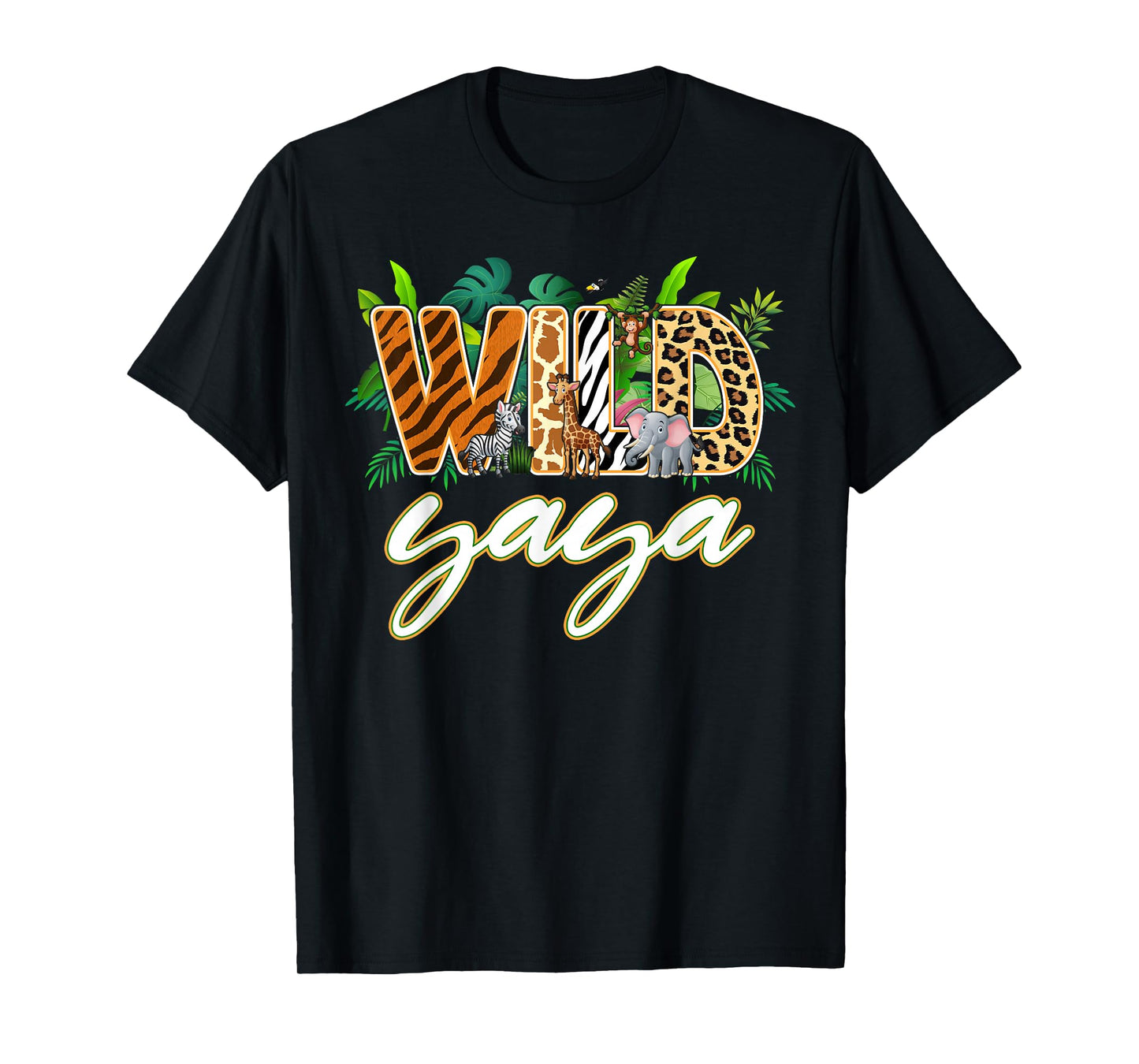 Yaya of The Wild One Zoo Birthday Safari Jungle Family T-Shirt