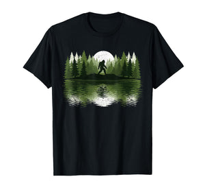 Bigfoot Walking Forest Sasquatch Woods Parks Men Women T-Shirt