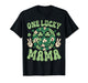 St Patricks Day Family Matching Groovy Retro One Lucky Mama T-Shirt
