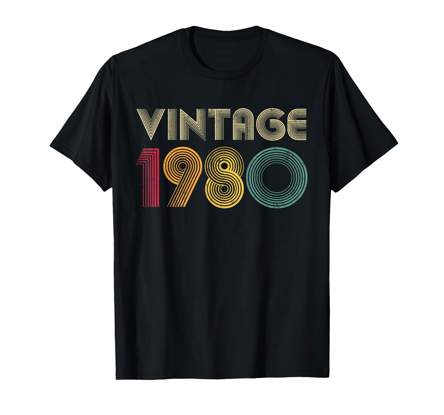 Vintage 1980 46th Birthday 46 Years Old Retro Men Women T-Shirt