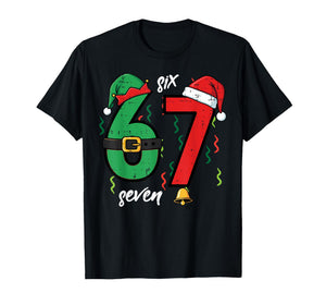 67 Christmas Funny 6 7 Meme Six Seven Xmas Boys Kids Youth T-Shirt