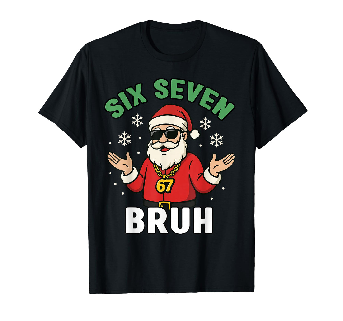 Six Seven 67 Christmas 6 7 Bruh Boys Kids 6-7 Meme Youth T-Shirt