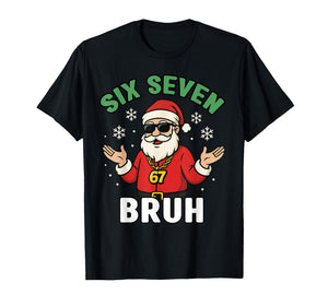 Six Seven 67 Christmas 6 7 Bruh Boys Kids 6-7 Meme Youth T-Shirt
