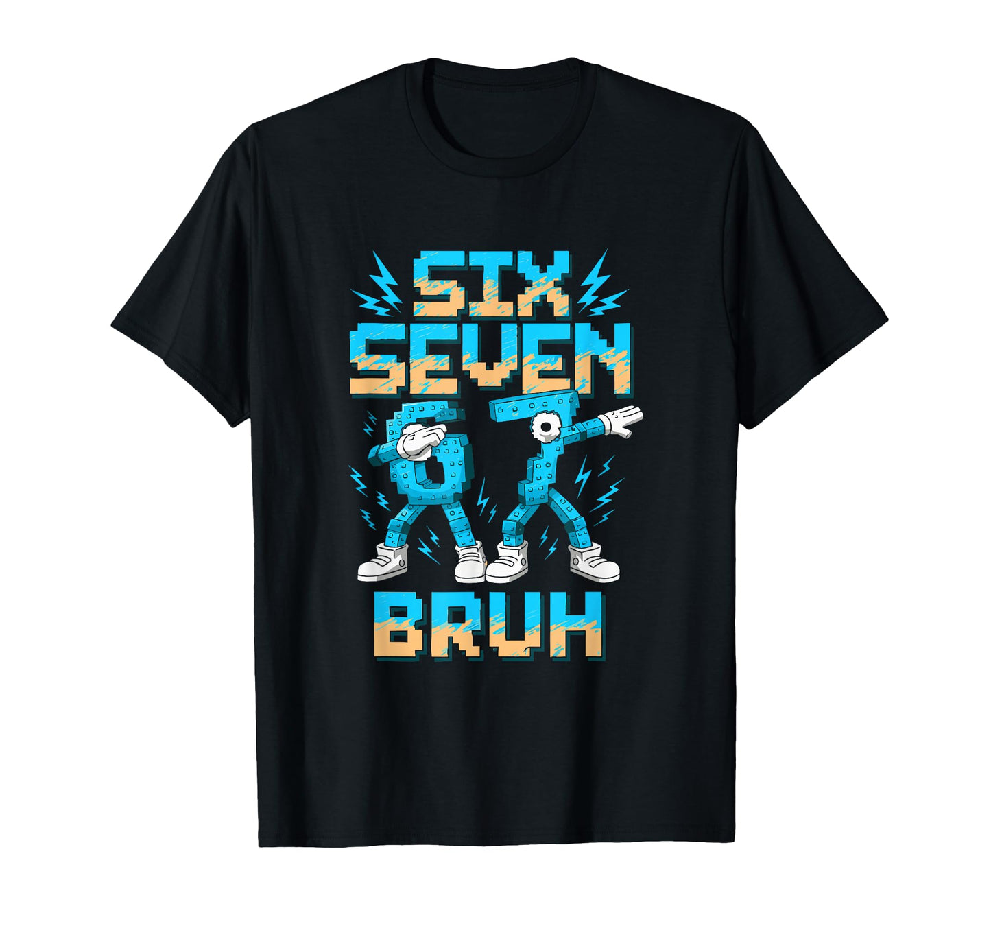 Funny 67 Dab Six Seven Burh Christmas 6 7 Dabbing Meme T-Shirt