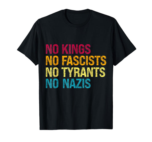 No Kings Patriotic Men Women Liberty T-Shirt