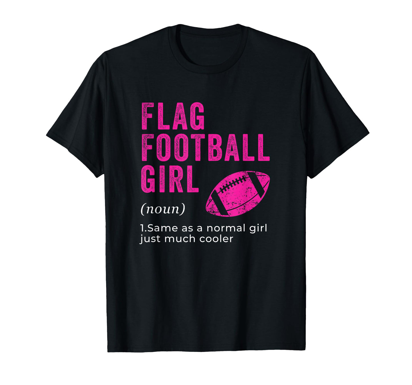 Flag Football Girls Sport Game Girl Women Players Outfit T-Shirt