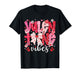 Valentine Vibes Coquette Bow Valentine's Day Pink Women Girl T-Shirt