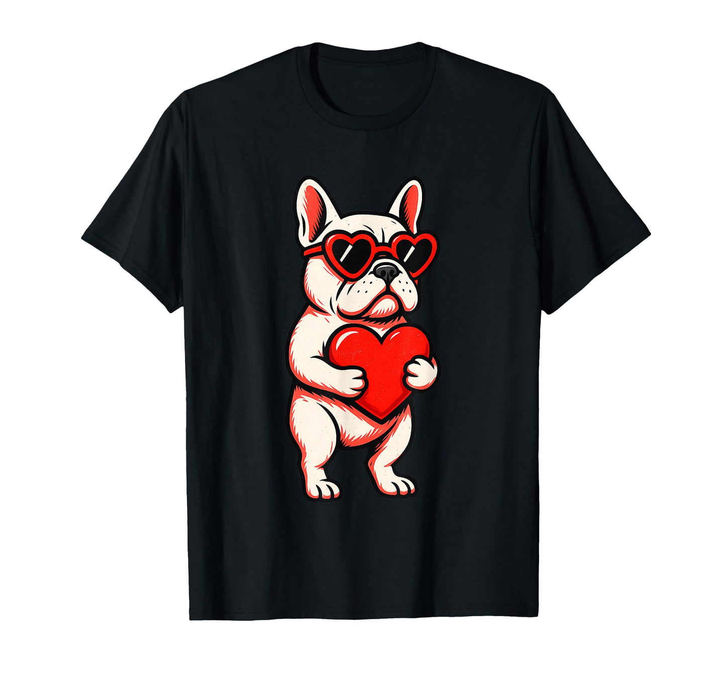 Valentines Day French Bulldog Dog Love Frenchie Lover T-Shirt