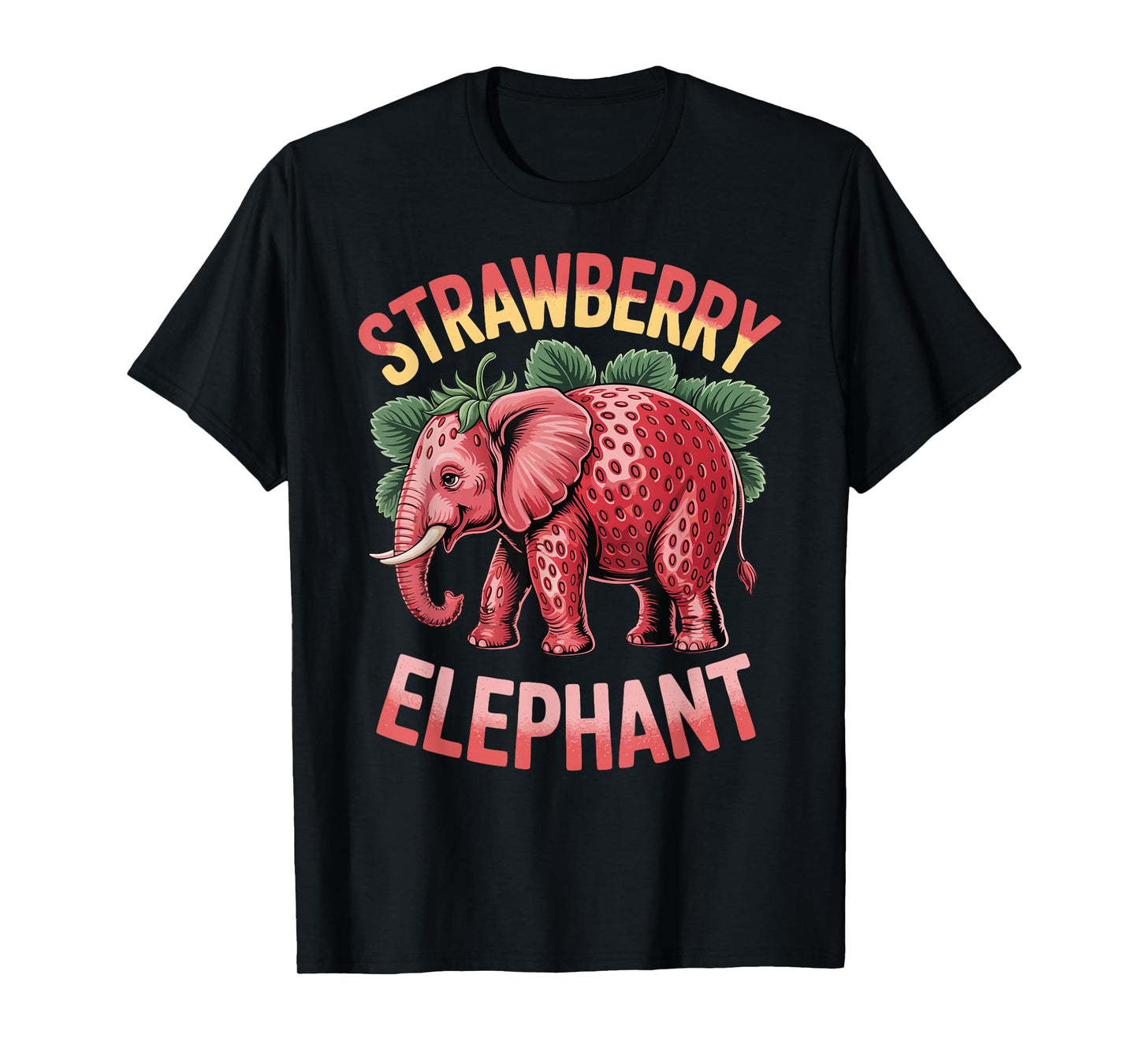 Strawberry Elephant Cute Meme Kids Italian Brainrot Girl Boy T-Shirt