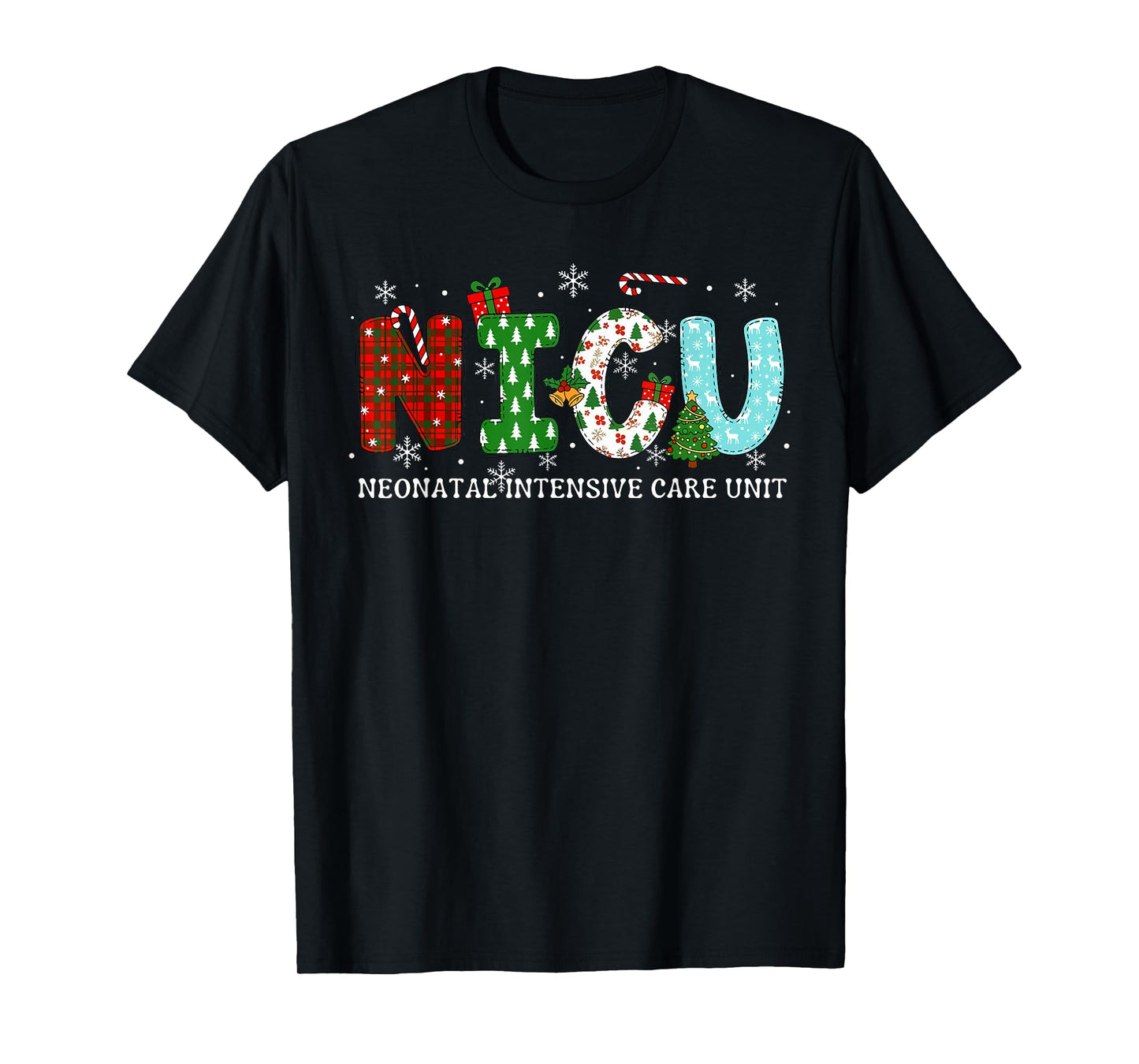 NICU Nurse Christmas Neonatal Intensive Care Unit Nursing T-Shirt