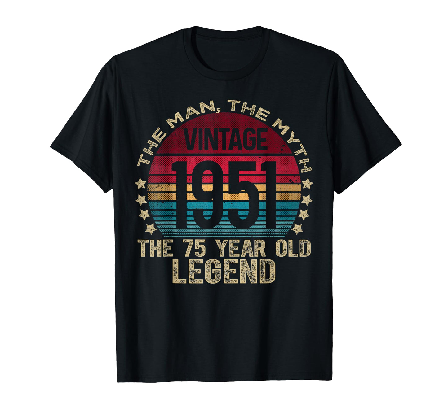 75 Year Old Gifts Vintage 1951 Limited Edition 75th Birthday T-Shirt