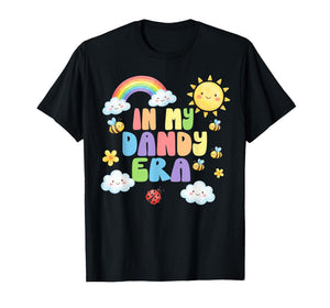 in My Dandy Era Funny Kids Cute Rainbow Teacher Kid Costume T-Shirt