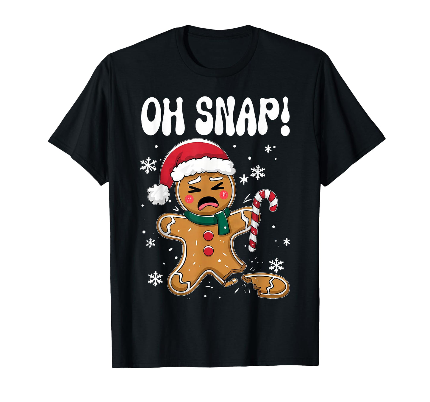 Gingerbread Man Oh Snap Christmas Funny Cookie Baking Gift T-Shirt