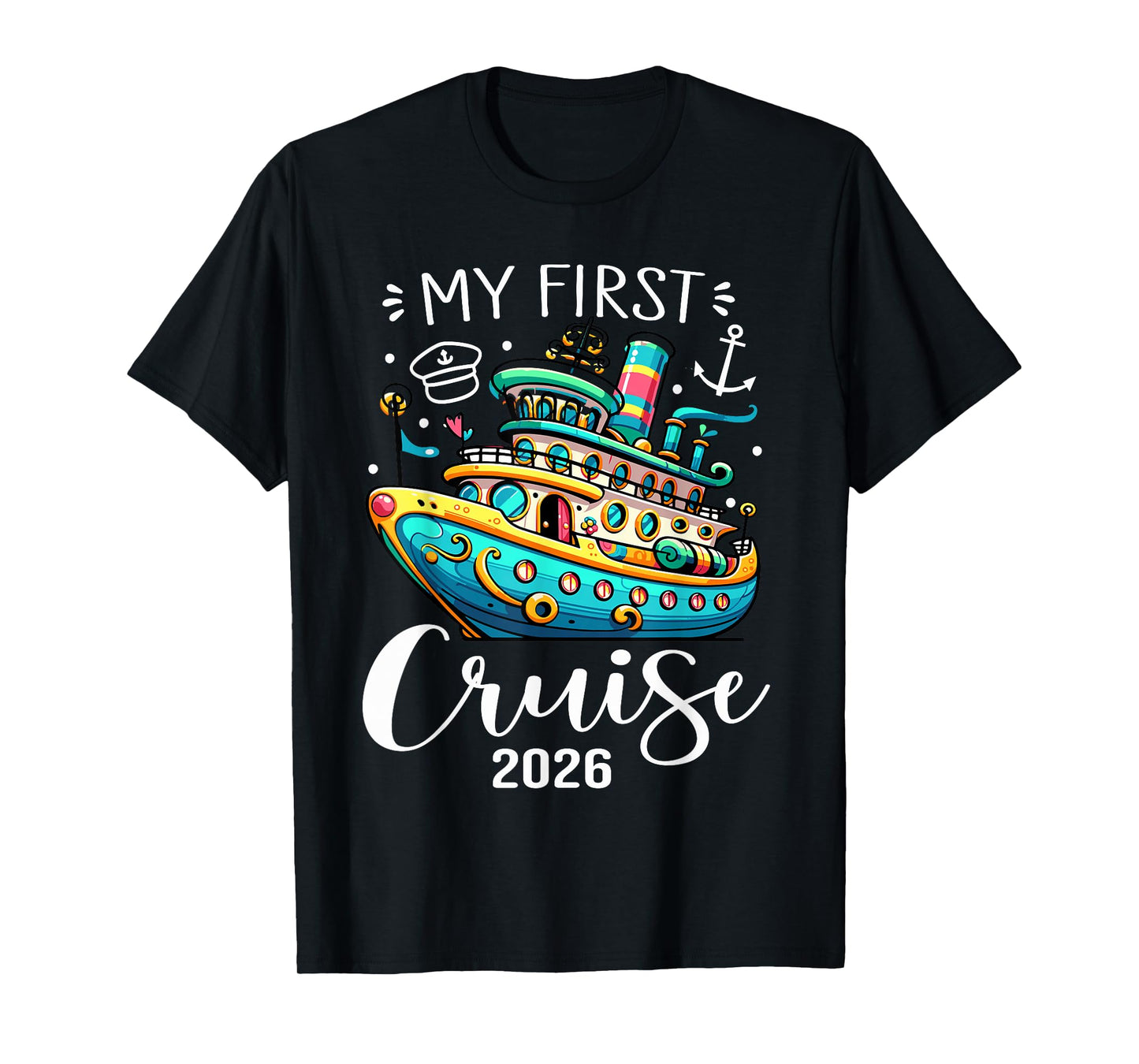 My First Cruise 2026 Cute Family Kids Cruising Vacation T-Shirt