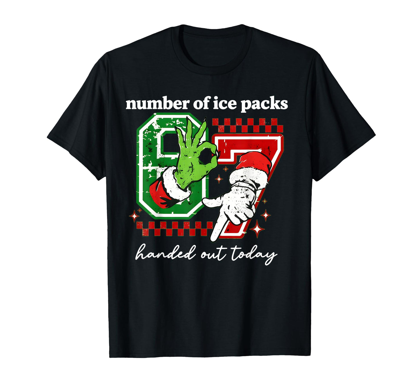 Funny 67 School Nurse for Christmas 6 7 School Nurse Six Sev T-Shirt