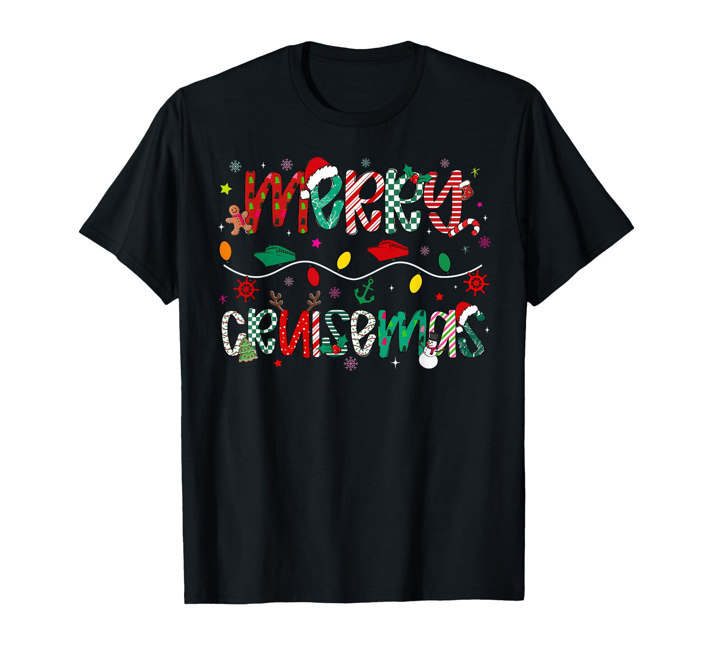 Funny Cruise Lover Merry Cruisemas Christmas Family Cruisin T-Shirt