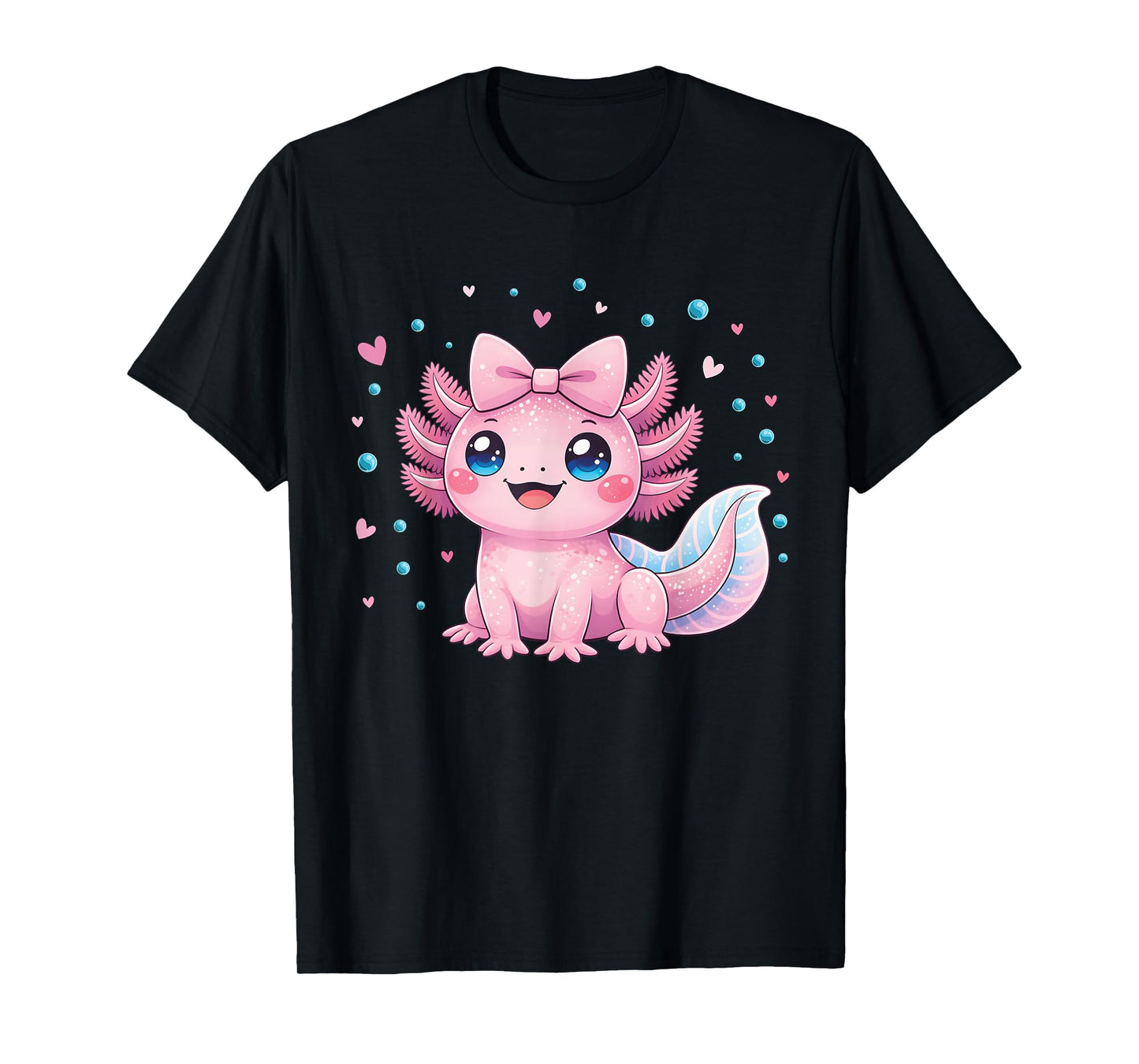 Kawaii Cute Axolotl Coquette Bow Women Girls Kids Axolotls T-Shirt