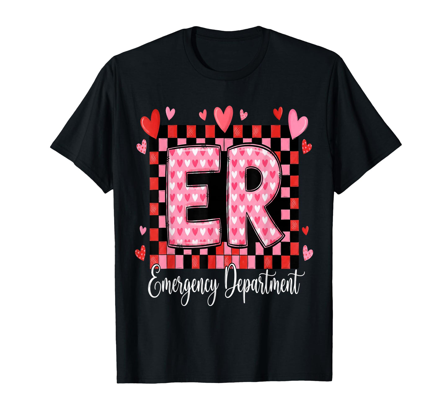 Cute Emergency Department Valentine ER Valentines Nurse T-Shirt