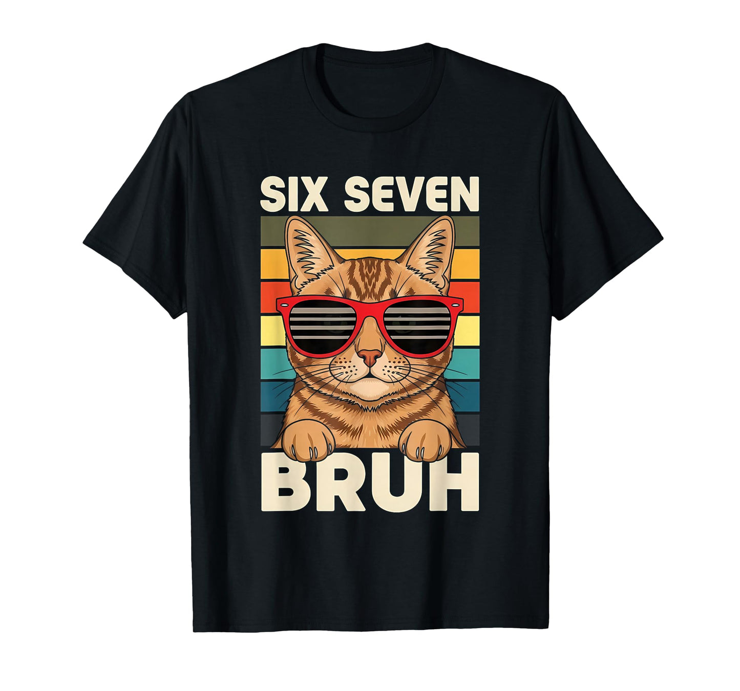 67 Animals Funny 67 Brainrot Youth Kids Cat 67 T-Shirt