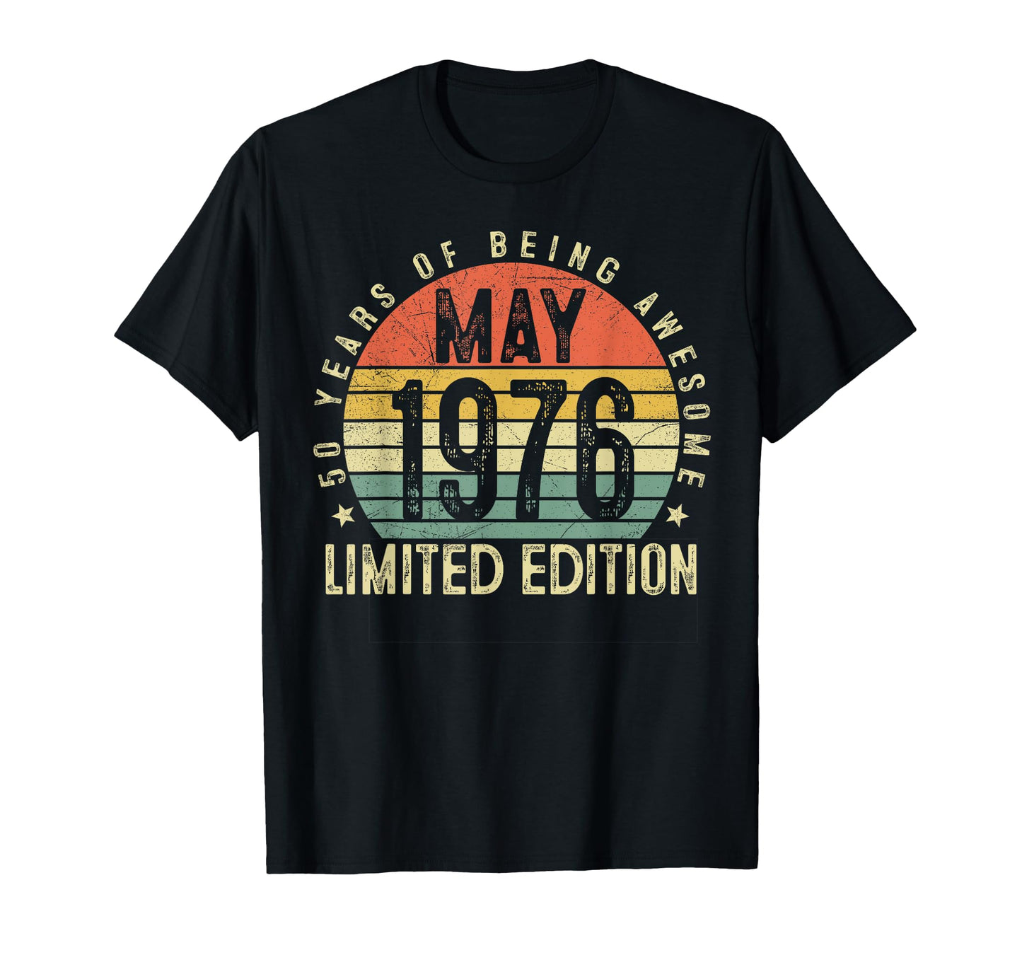 50 Year Old Vintage Born in May 1976 50th Birthday Men Women T-Shirt