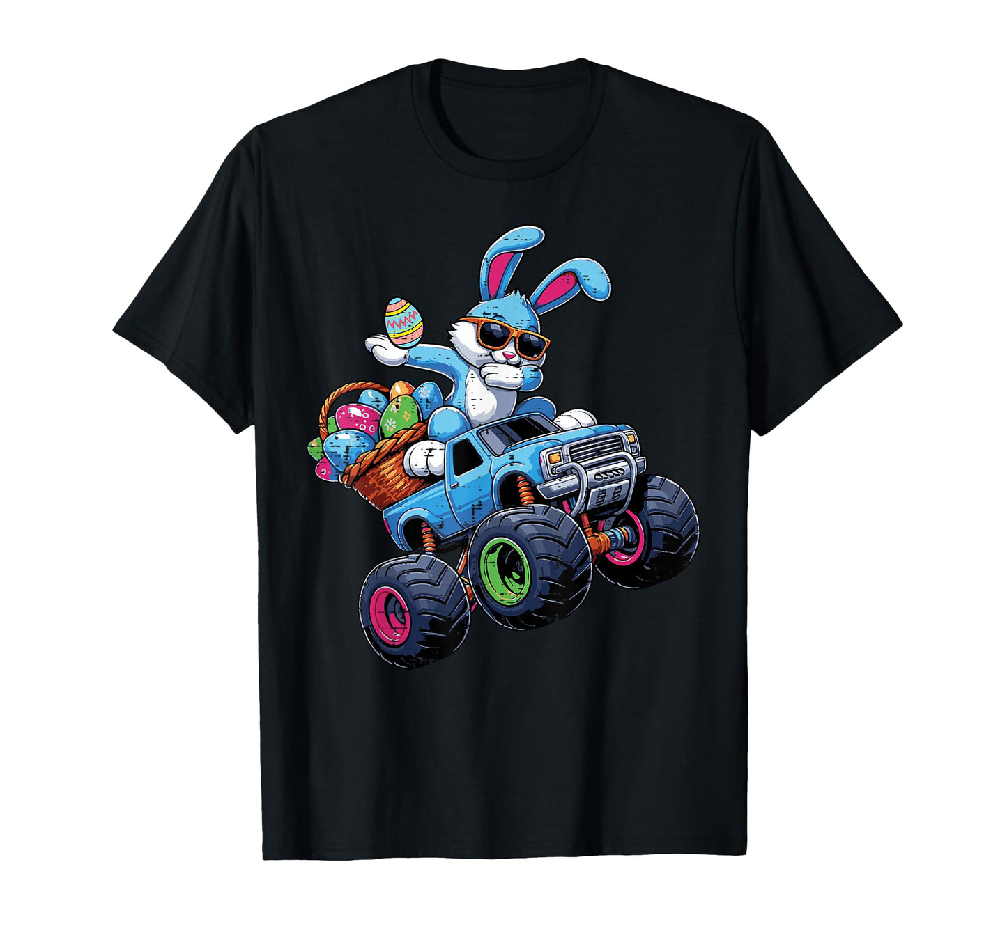 Easter Bunny Dab On Monster Truck Rabbit Boys Kids Youth Men T-Shirt
