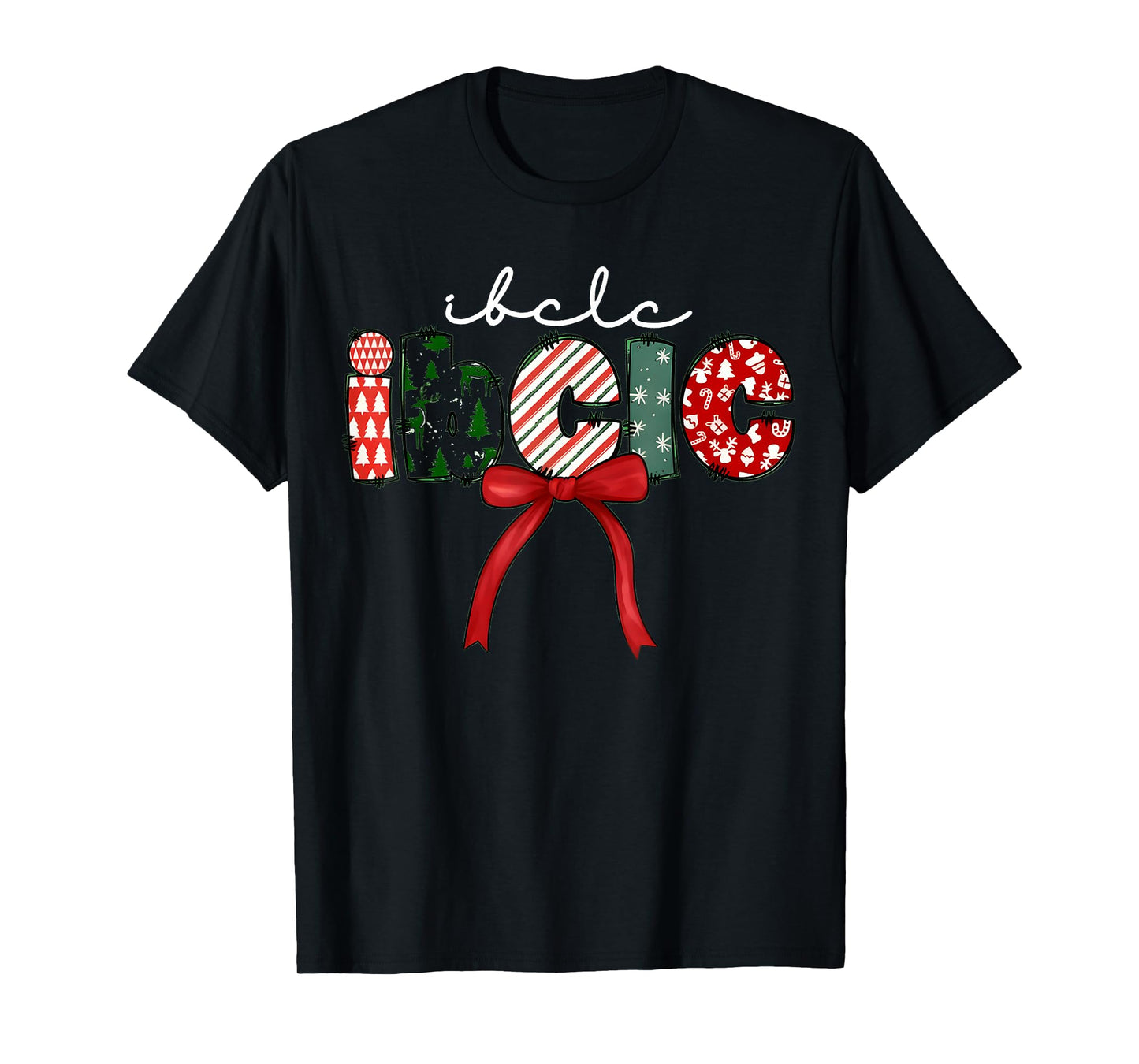 IBCLC Christmas Lactation Consultant Specialist Crew Neck T-Shirt