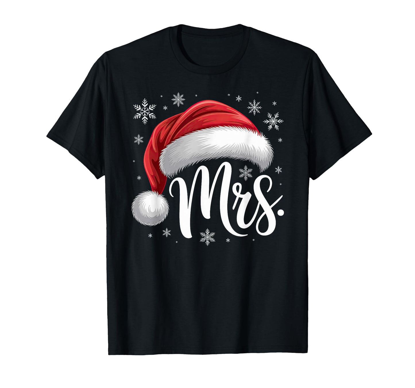 Mr and Mrs Claus Couples Matching T-Shirt