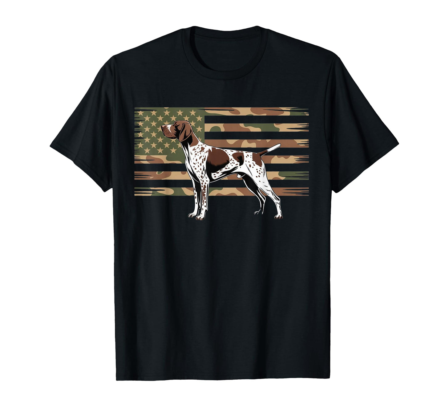 German Shorthaired Pointer Camouflage American Dogs Lover T-Shirt