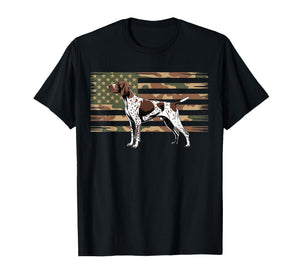German Shorthaired Pointer Camouflage American Dogs Lover T-Shirt