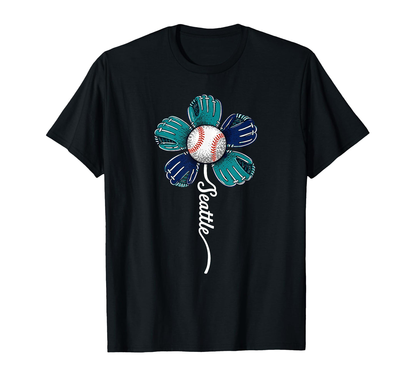 Seattle Flower for Men Women Boys Girls Kids T-Shirt