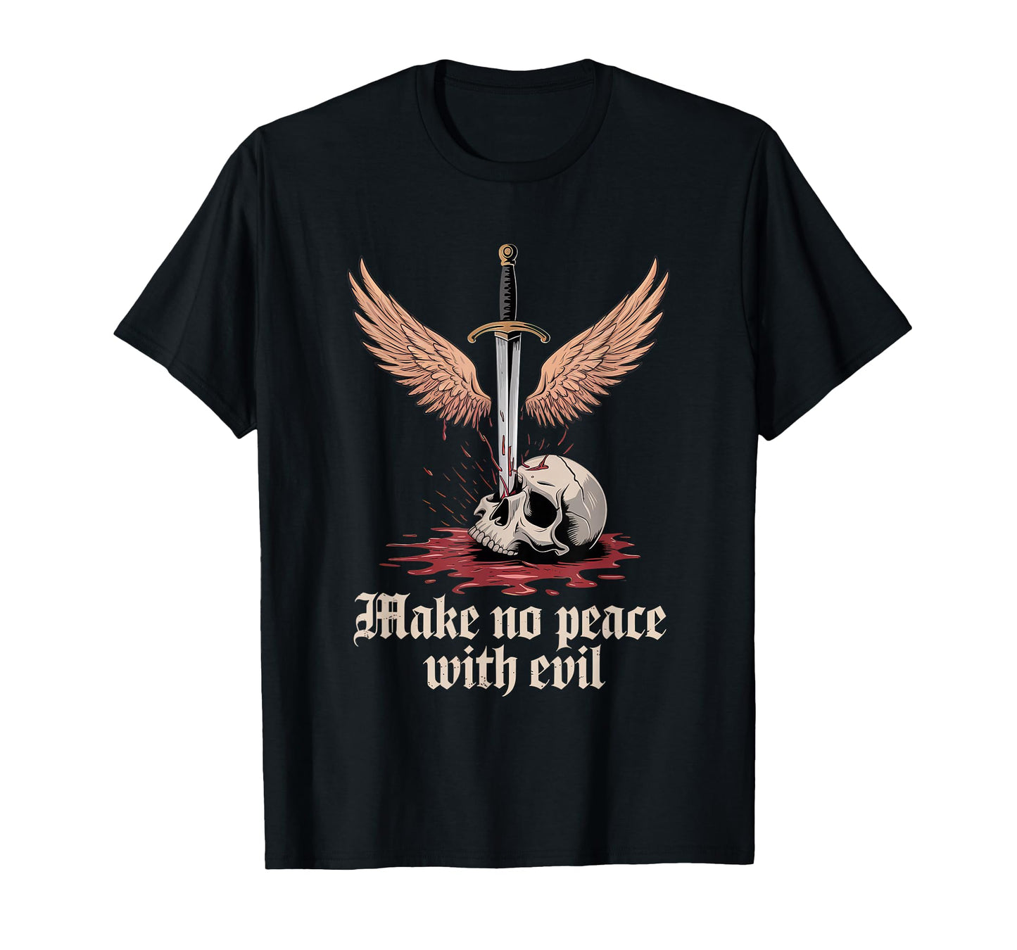 Make No Peace with Evil Tshirt Archangel Michael Jesus God T-Shirt
