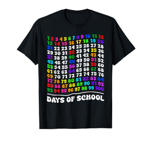 100th Day of School Teacher Kids 100 Days Math Numbers T-Shirt