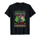 Overstimulated But Festive Christmas Sweater Santa Opossum T-Shirt