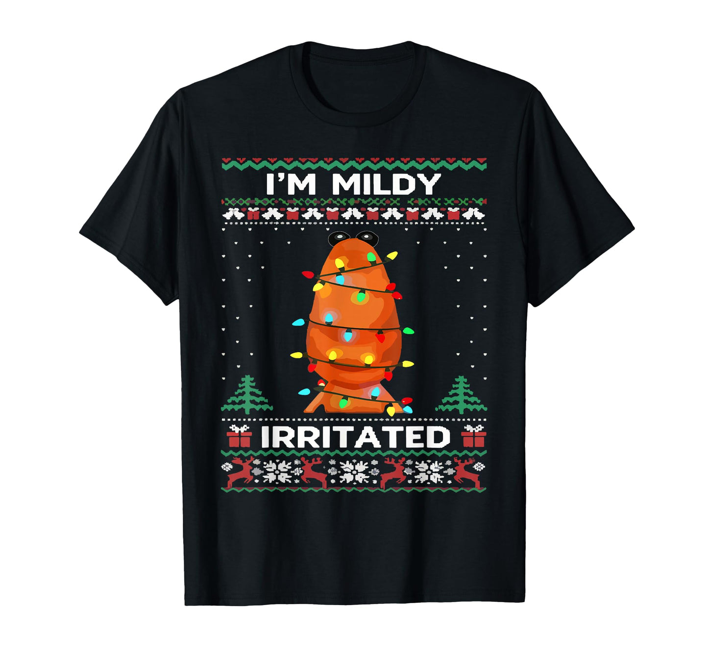 I'm Mildly Irritated Marcus The Worm Christmas Funny Meme T-Shirt