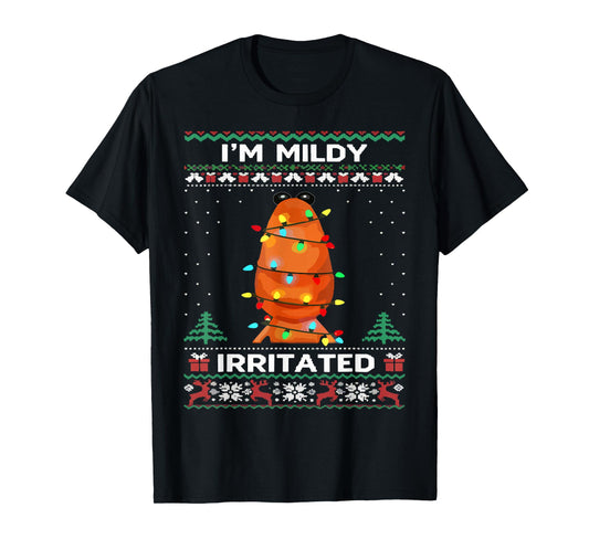 I'm Mildly Irritated Marcus The Worm Christmas Funny Meme T-Shirt