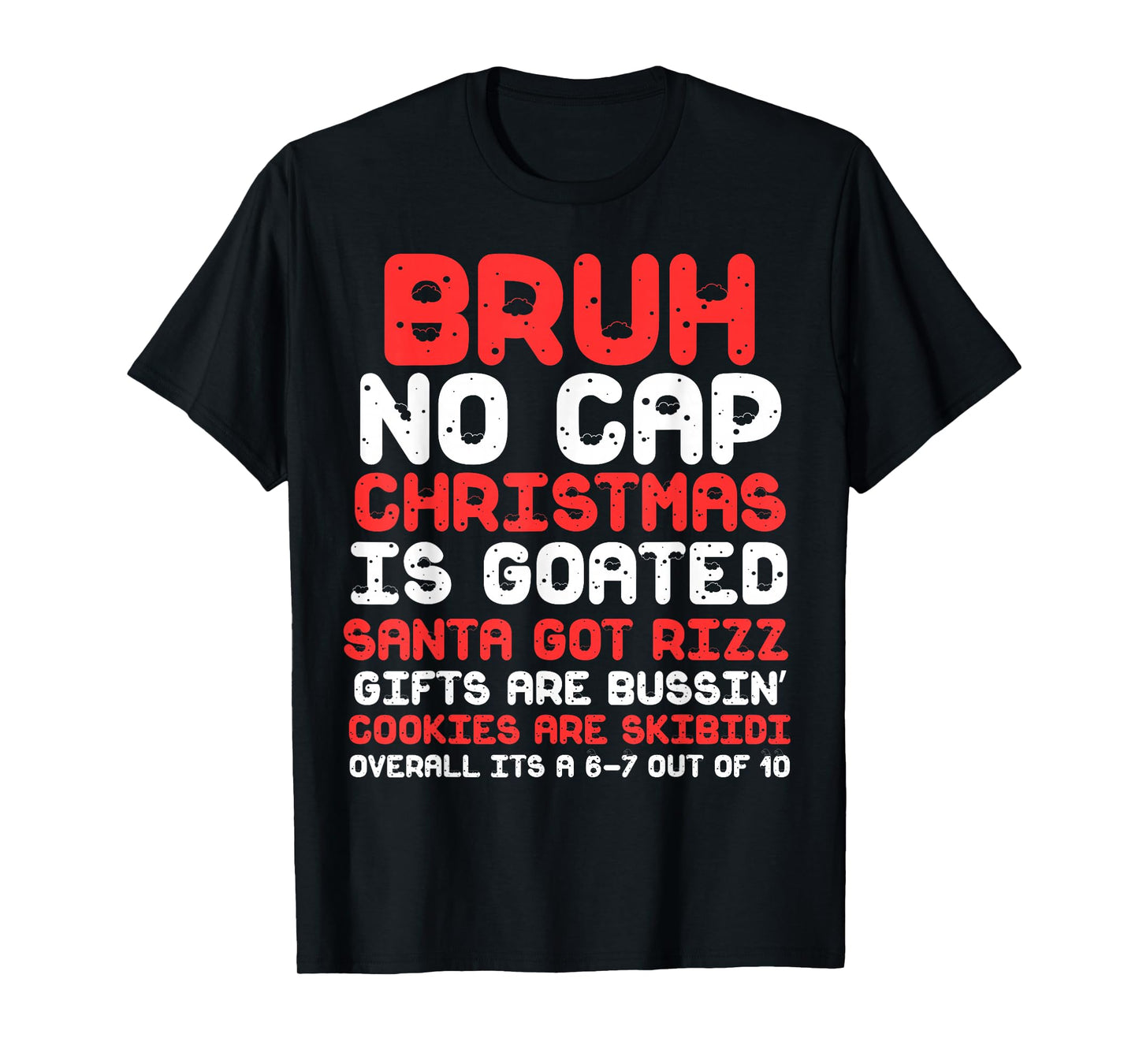Funny Middle School Generation Alpha Gen A Slang Christmas T-Shirt