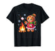 Gingerbread Girl Campfire Christmas Fun T-Shirt