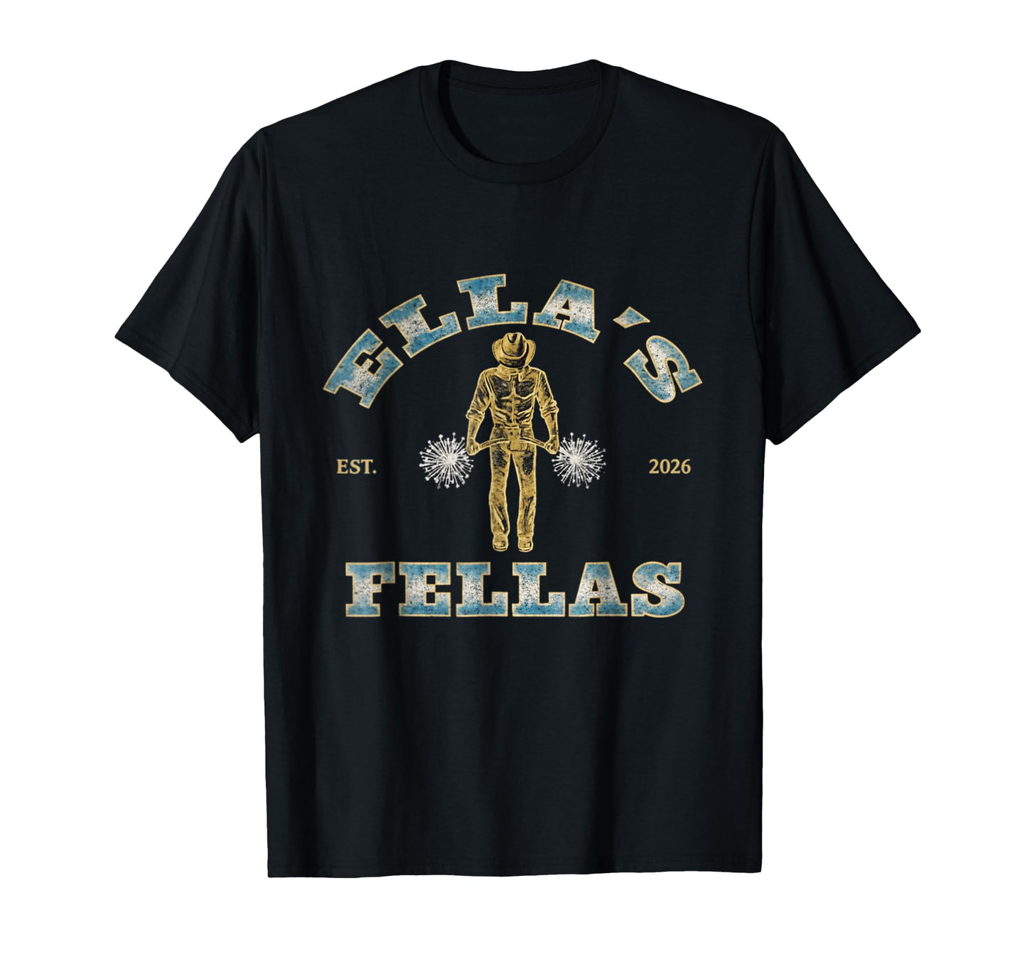 Ellas Fellas Vintage Retro Tee - Matching Squad 70s Style T-Shirt