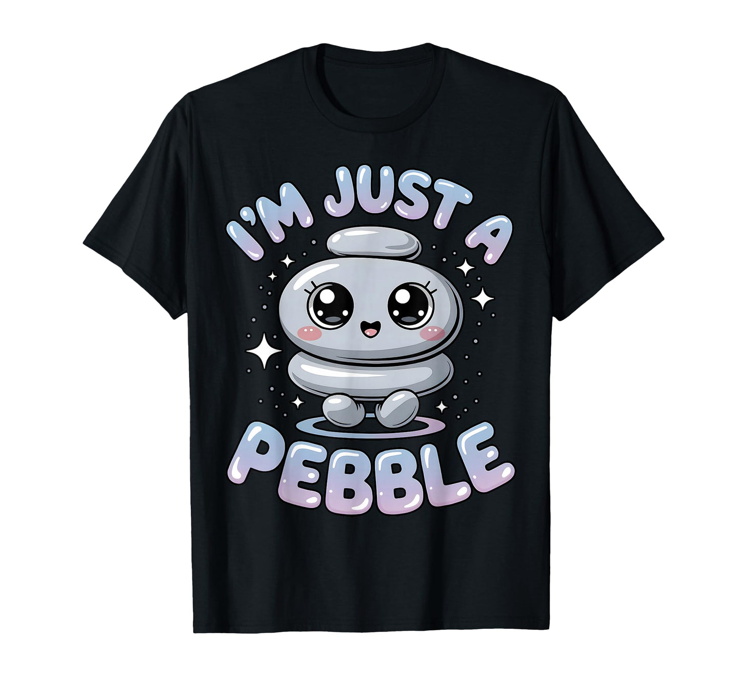 I’m Just a Pebble Funny Minimalist Rock Lover T-Shirt